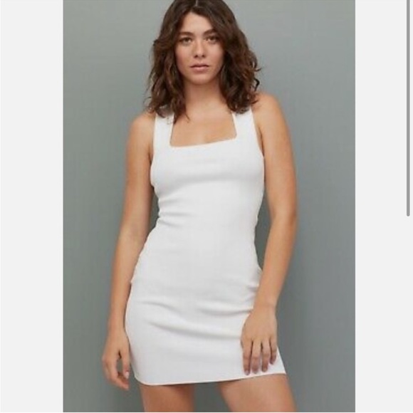 Zara Dresses Nwt Zara White Bandage Bodycon Dress M Poshmark